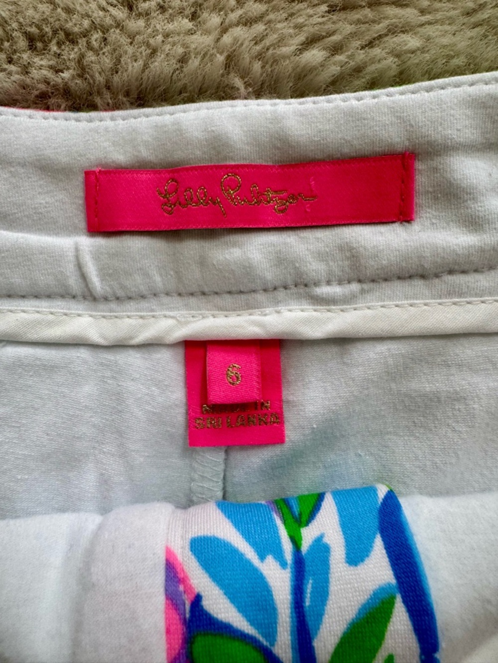 Lily Pulitzer Bright Floral Mini Skirt in Pink, Green & Blue - Picture 7 of 8